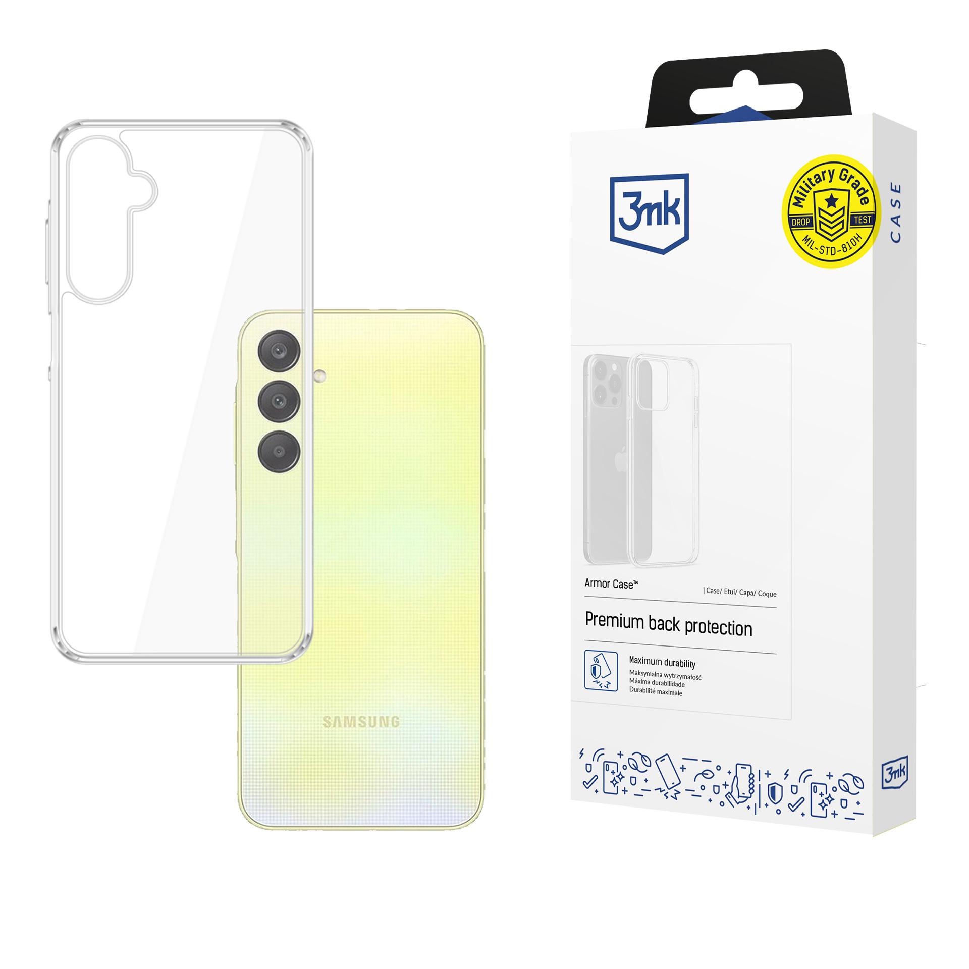 3mk Armor viedtālruņa apvalks Samsung Galaxy A26 5G - caurspīdīgs