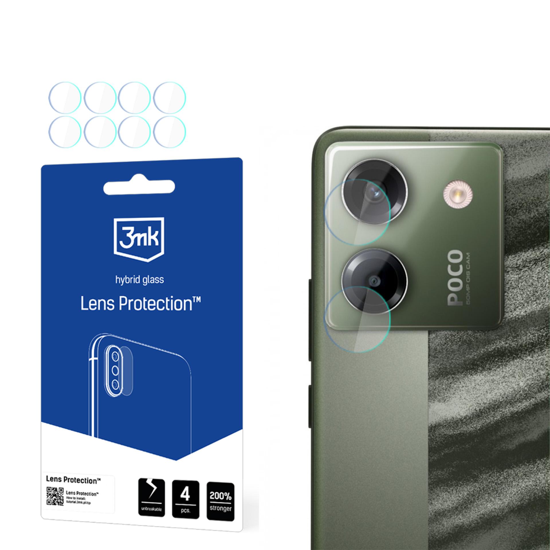 Hibrīda stikls kameras objektīvam 3mk objektīva aizsardzība Xiaomi Poco M7 Pro 5G