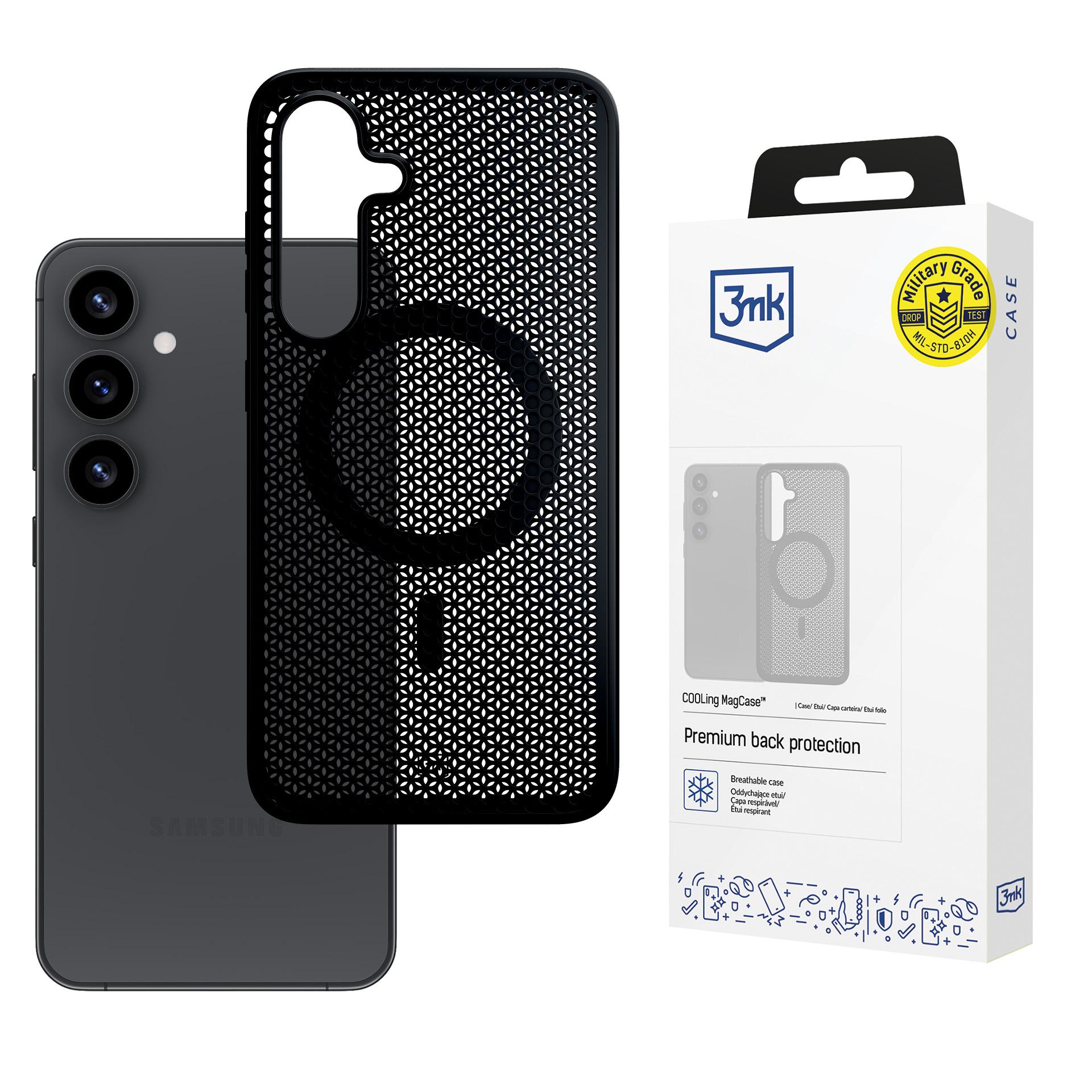 3mk COOLing MagCase (m) Samsung Galaxy S25+ - melns