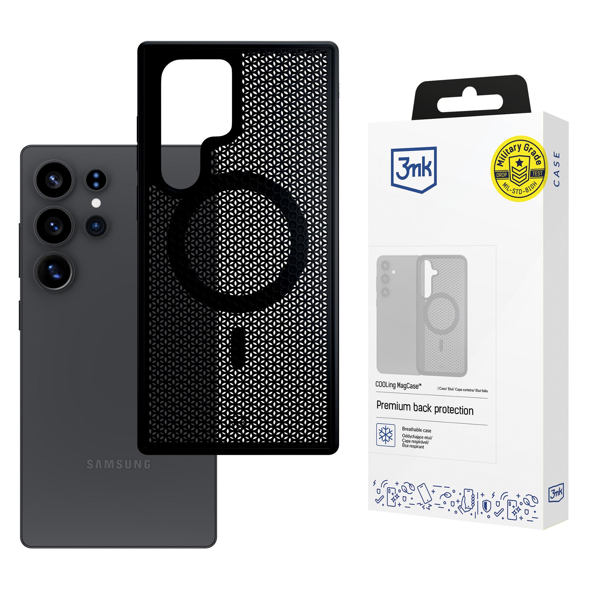 3mk COOLing MagApvalks Samsung Galaxy S25 Ultra - melns
