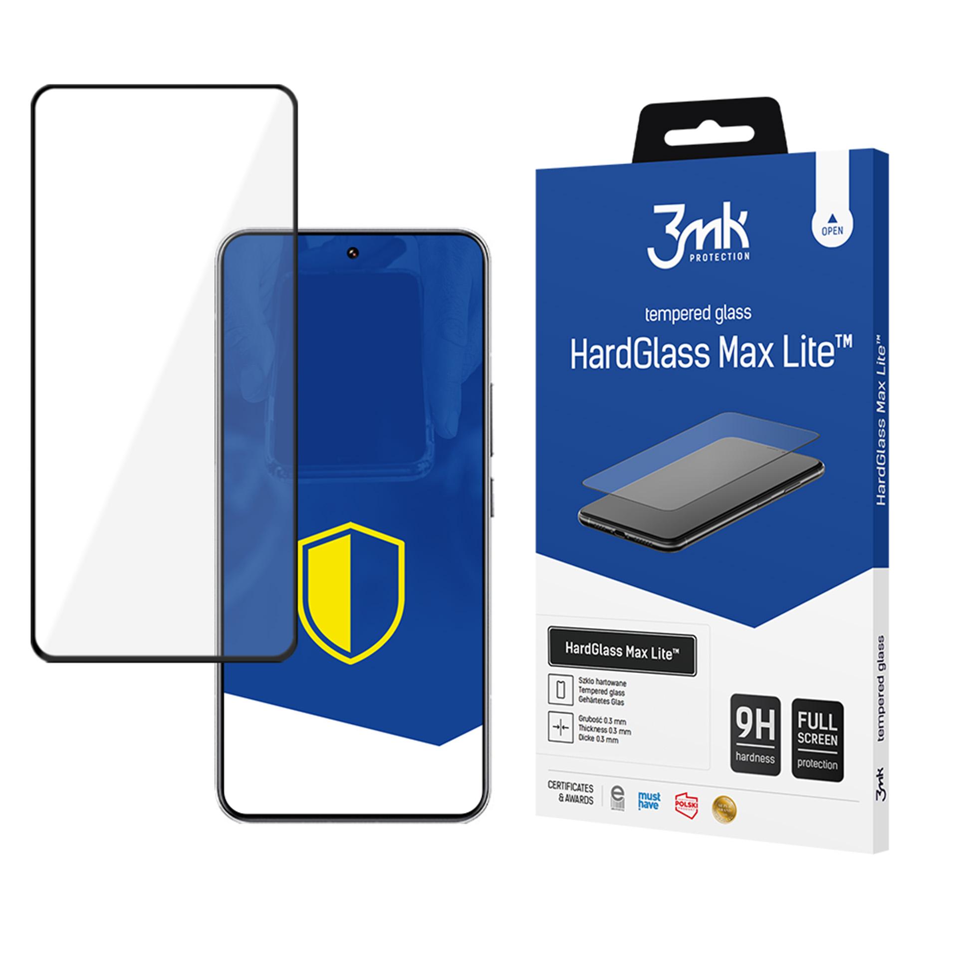 Rūdītais stikls 3mk HardGlass Max Lite Melns Xiaomi 15 Ultra