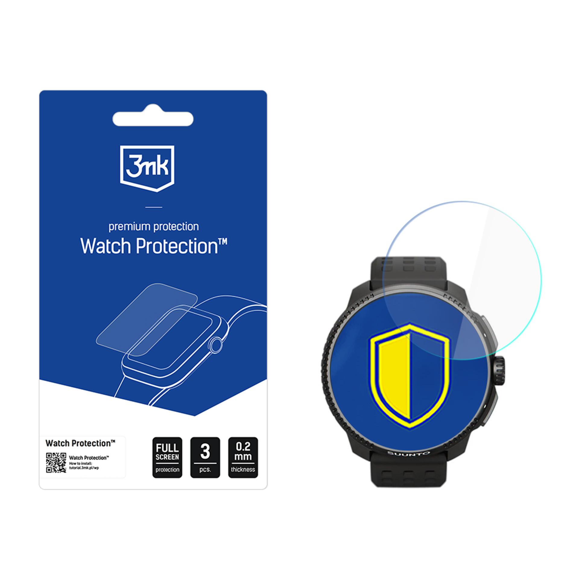 Viedpulksteņa aizsargstikls 3mk pulksteņa aizsardzība FlexibleGlass Suunto Race All (49mm)