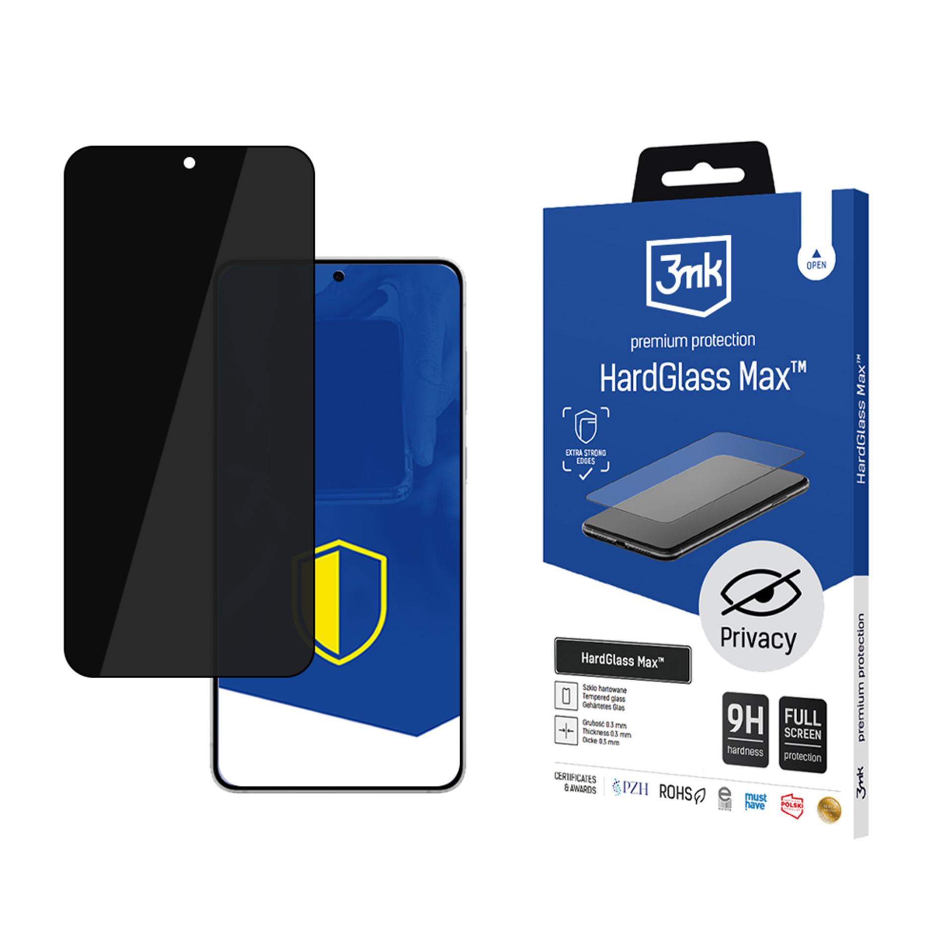 Закалённое стекло 3mk HardGlass Max Privacy Black для Samsung Galaxy S25 Edge