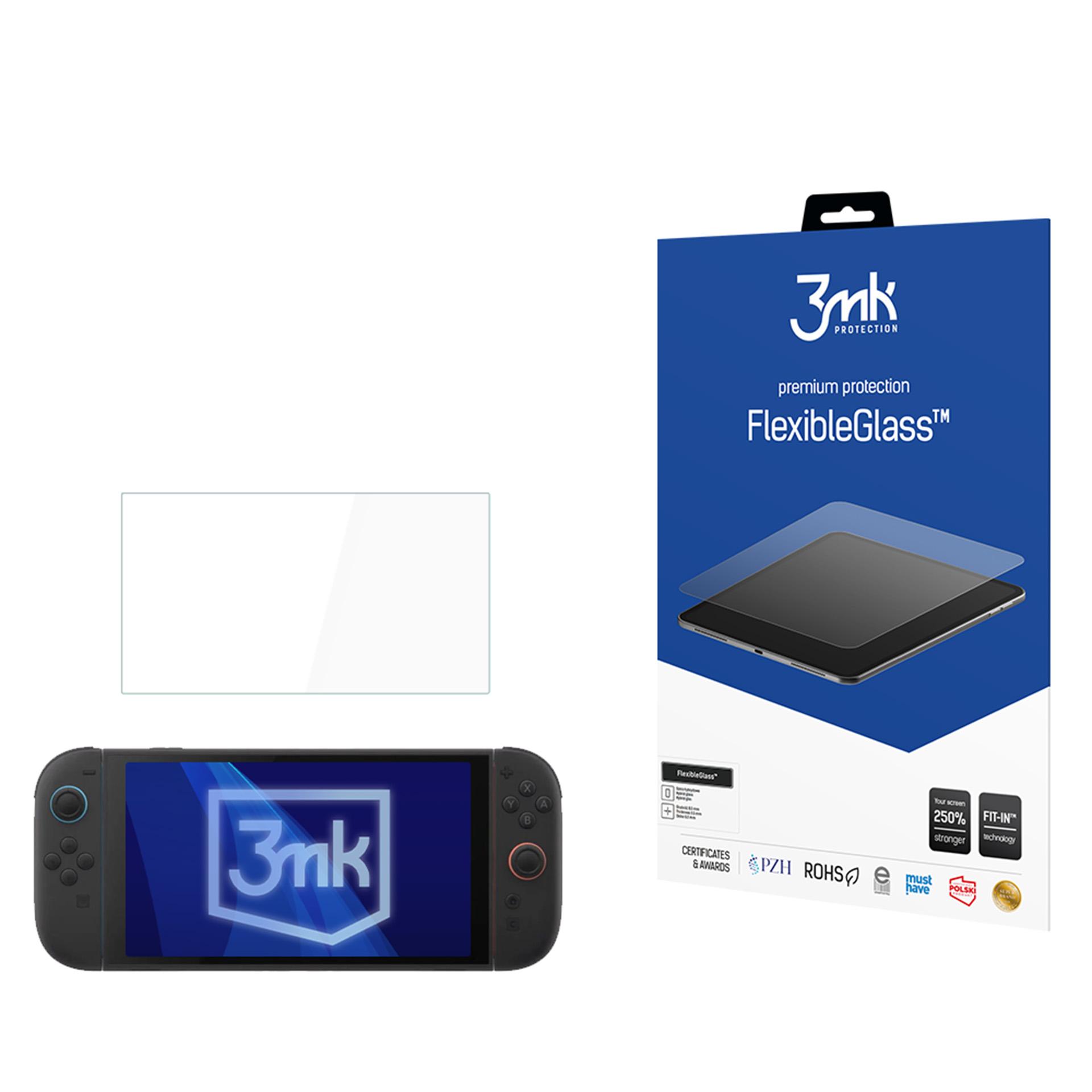 Гибридное стекло 3mk FlexibleGlass для Nintendo Switch 2 - до 11"