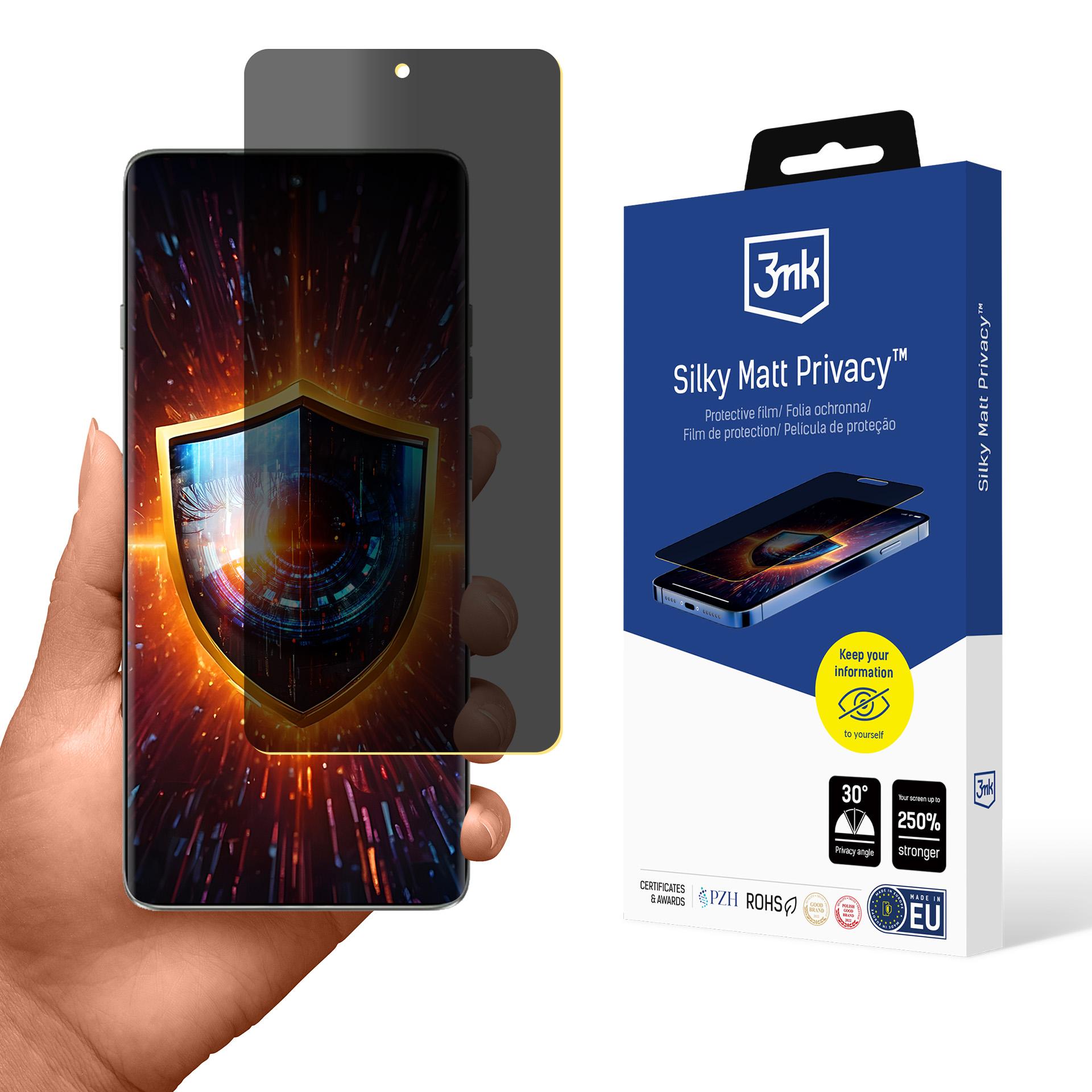 3mk Silky Matt Privacy matēta privātuma ekrāna aizsargplēve Motorola Edge 60 Pro