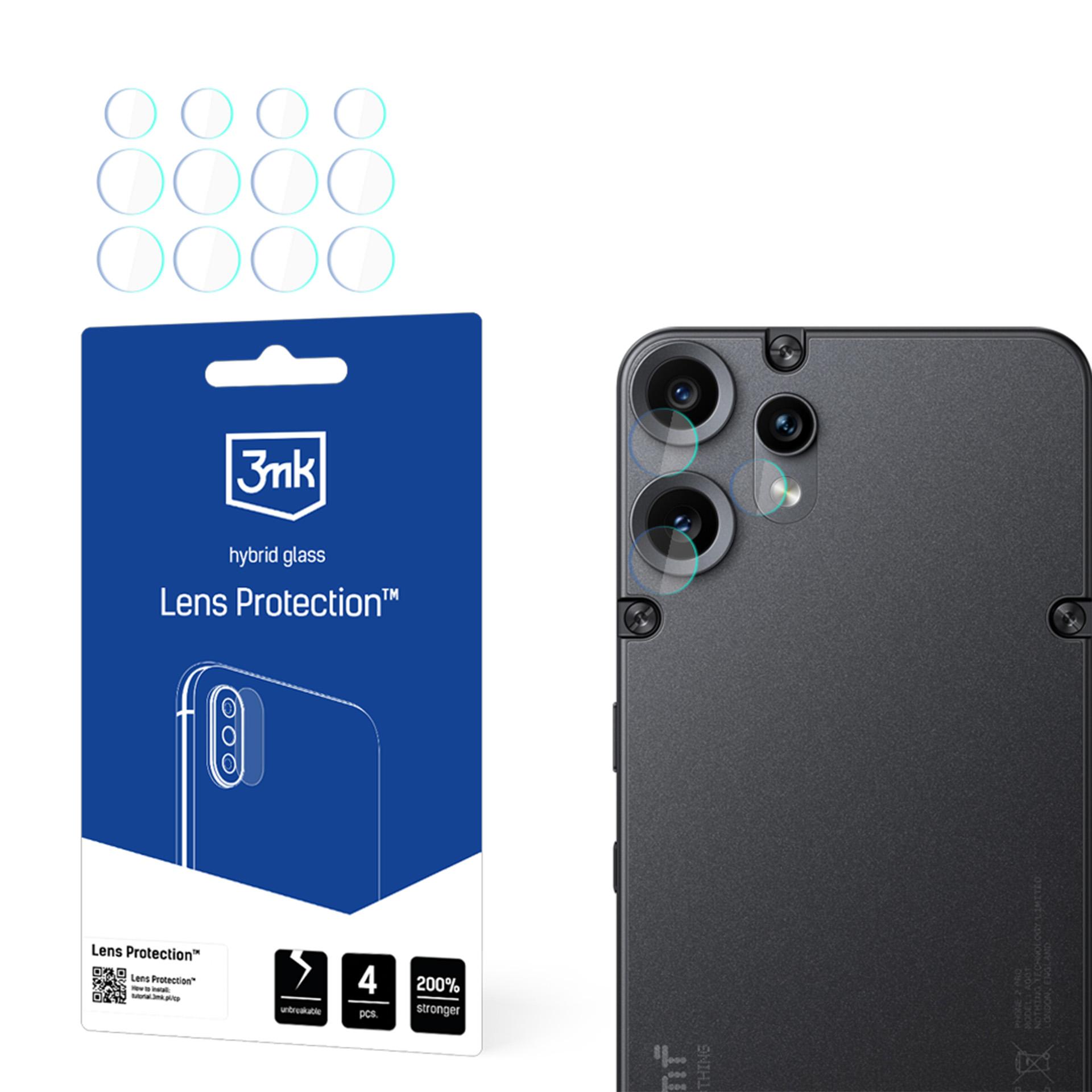 3mk Aizsargstikls kamerai CMF Phone 2 Pro Nothing Hibrīdais stikls