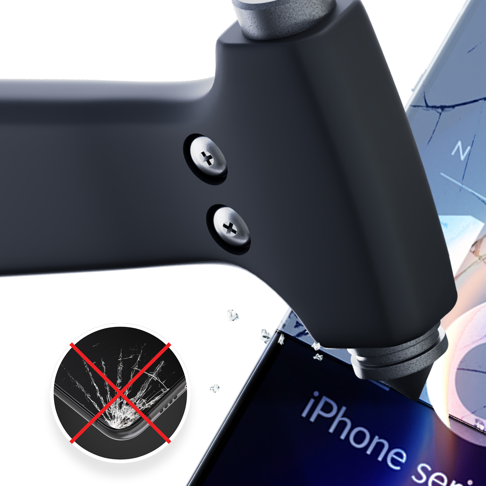 Hibrīdais stikls 3mk FlexibleGlass v2.0 Apple iPhone 16 Pro Max