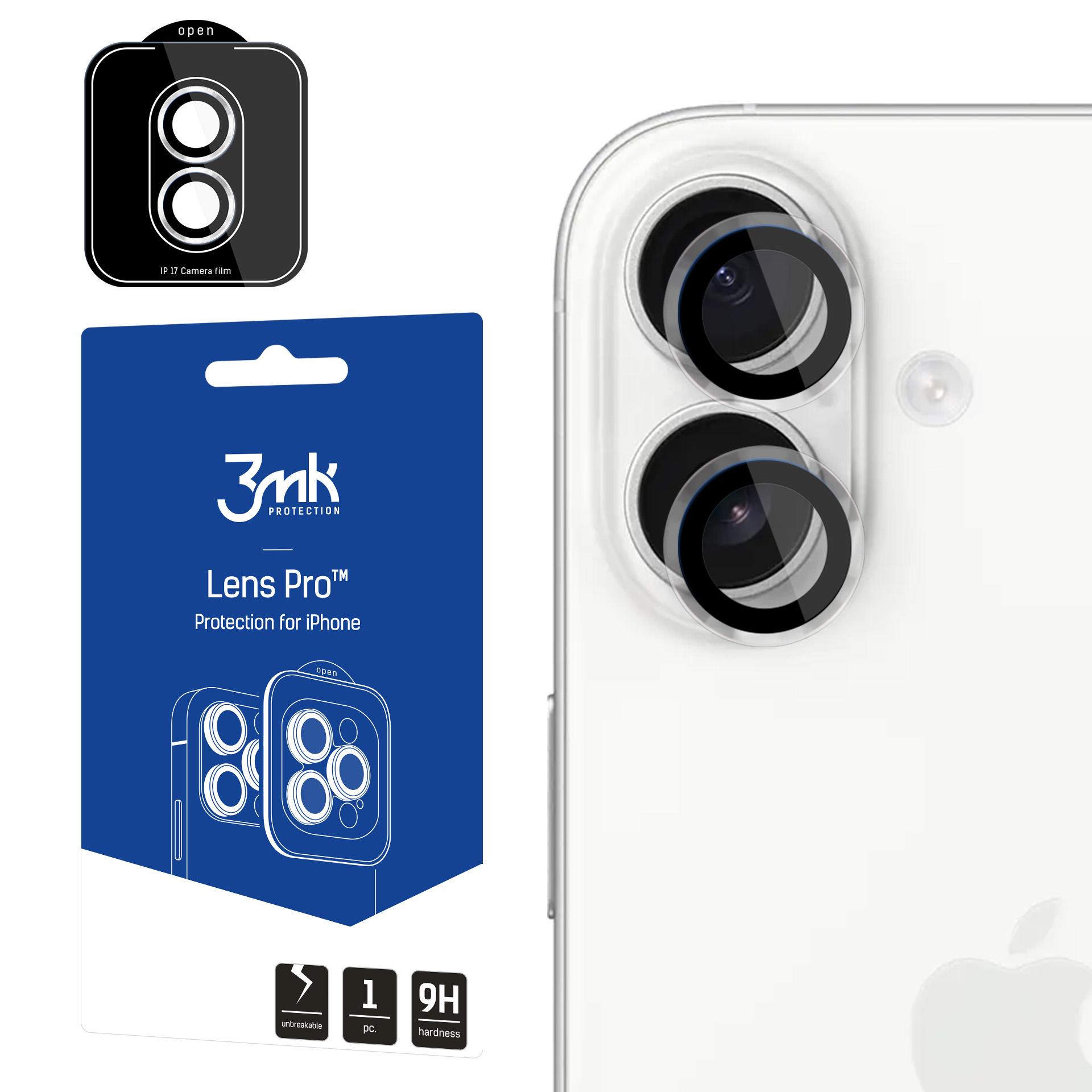 3mk Objektīva aizsargstikls Pro iPhone 17 - skaidrs