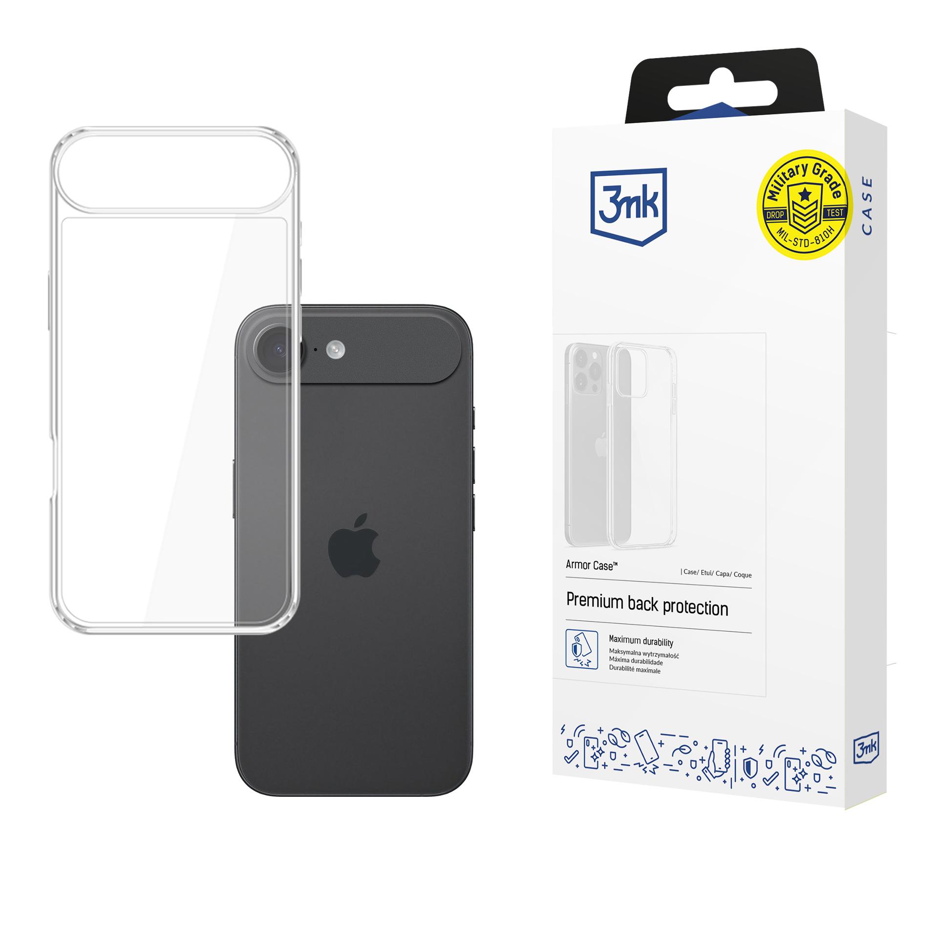 3mk Armor viedtālruņa apvalks Apple iPhone 17 Air - Caurspīdīgs