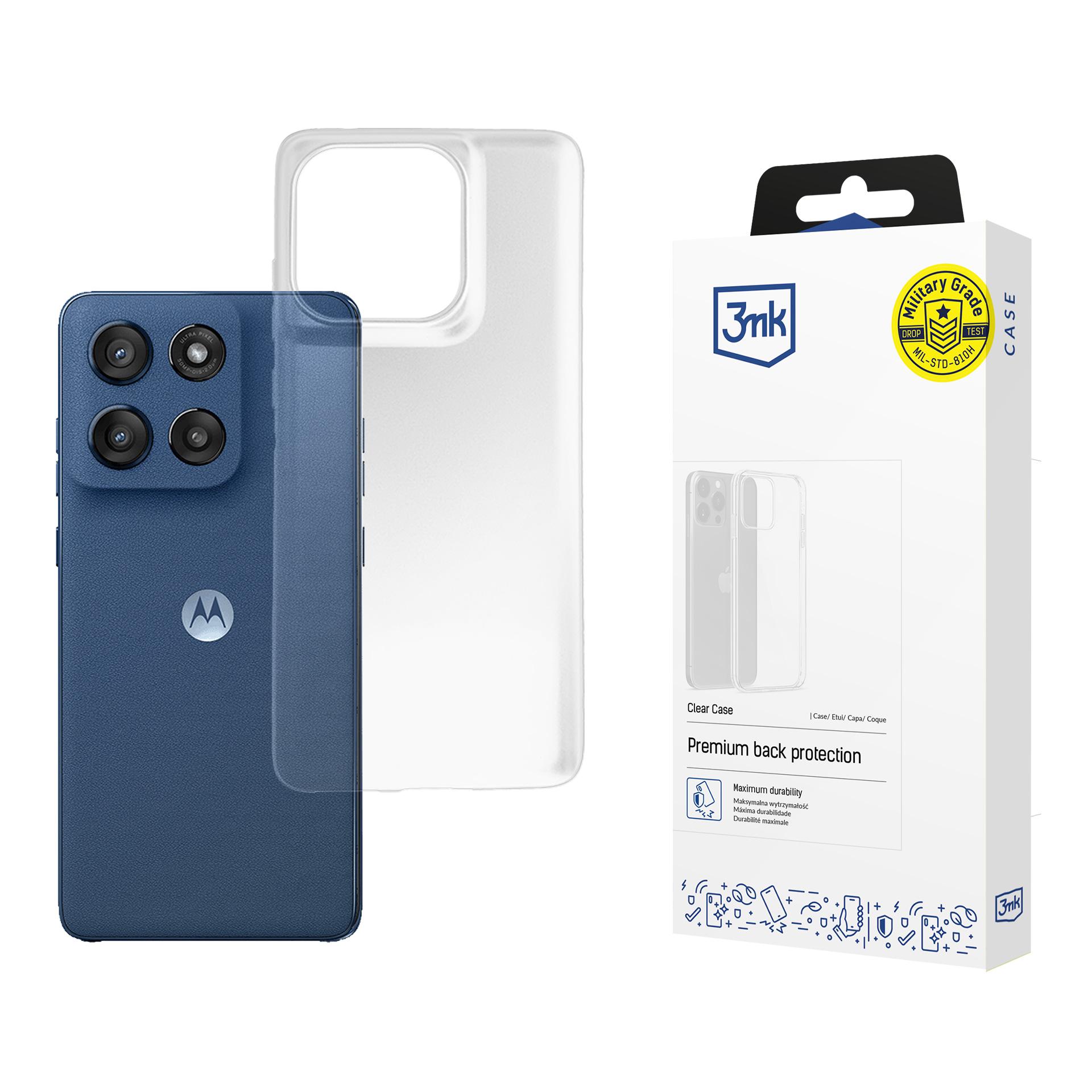 Чехол 3mk Clear Case для Motorola Moto Edge 60 / 60 Fusion - прозрачный