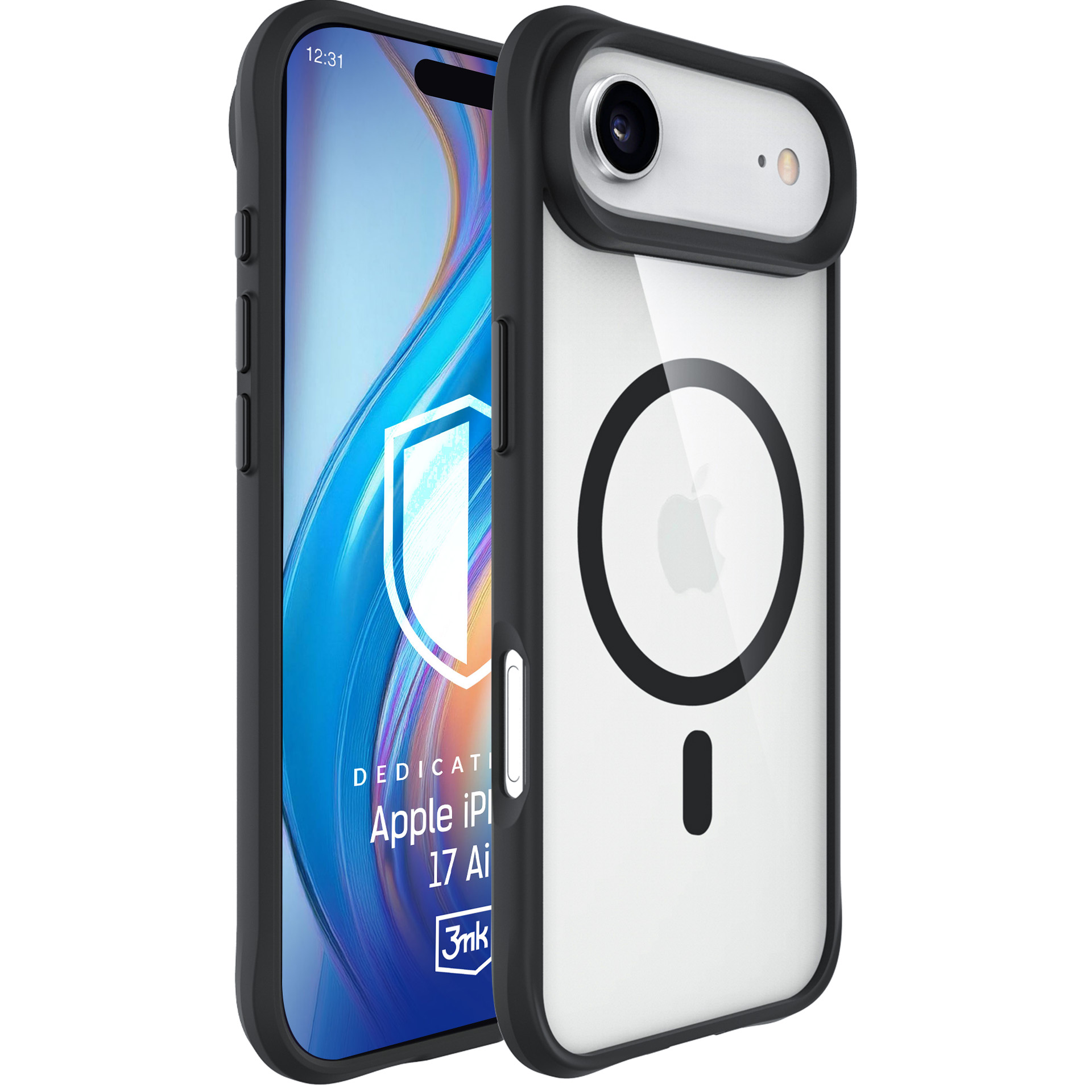 3mk Satīna bruņu Magnētiskais viedtālruņa apvalks iPhone 17 Air - balts