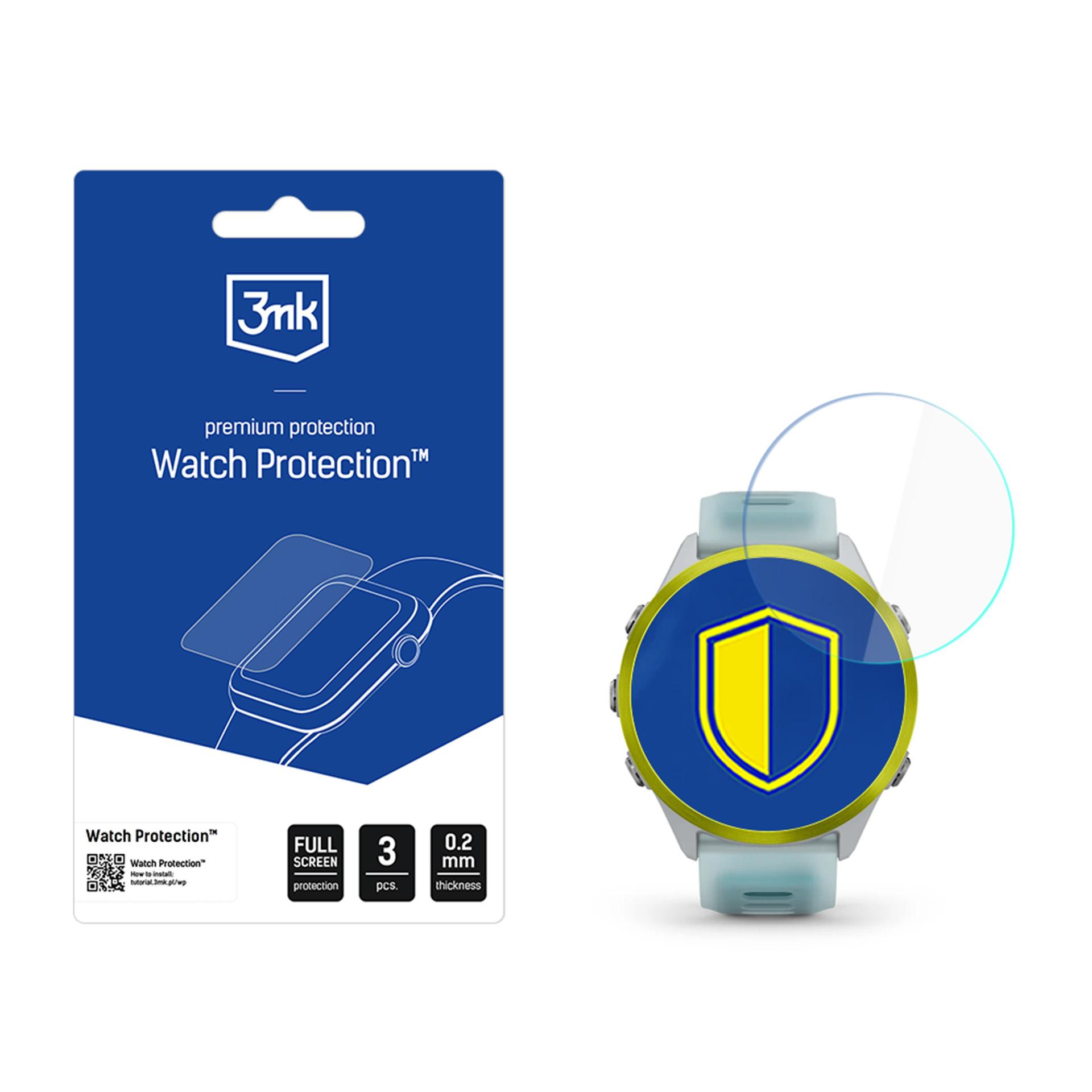 3mk Watch Protection ARC viedpulksteņa ekrāna aizsargplēve Garmin Forerunner 570 (47mm)