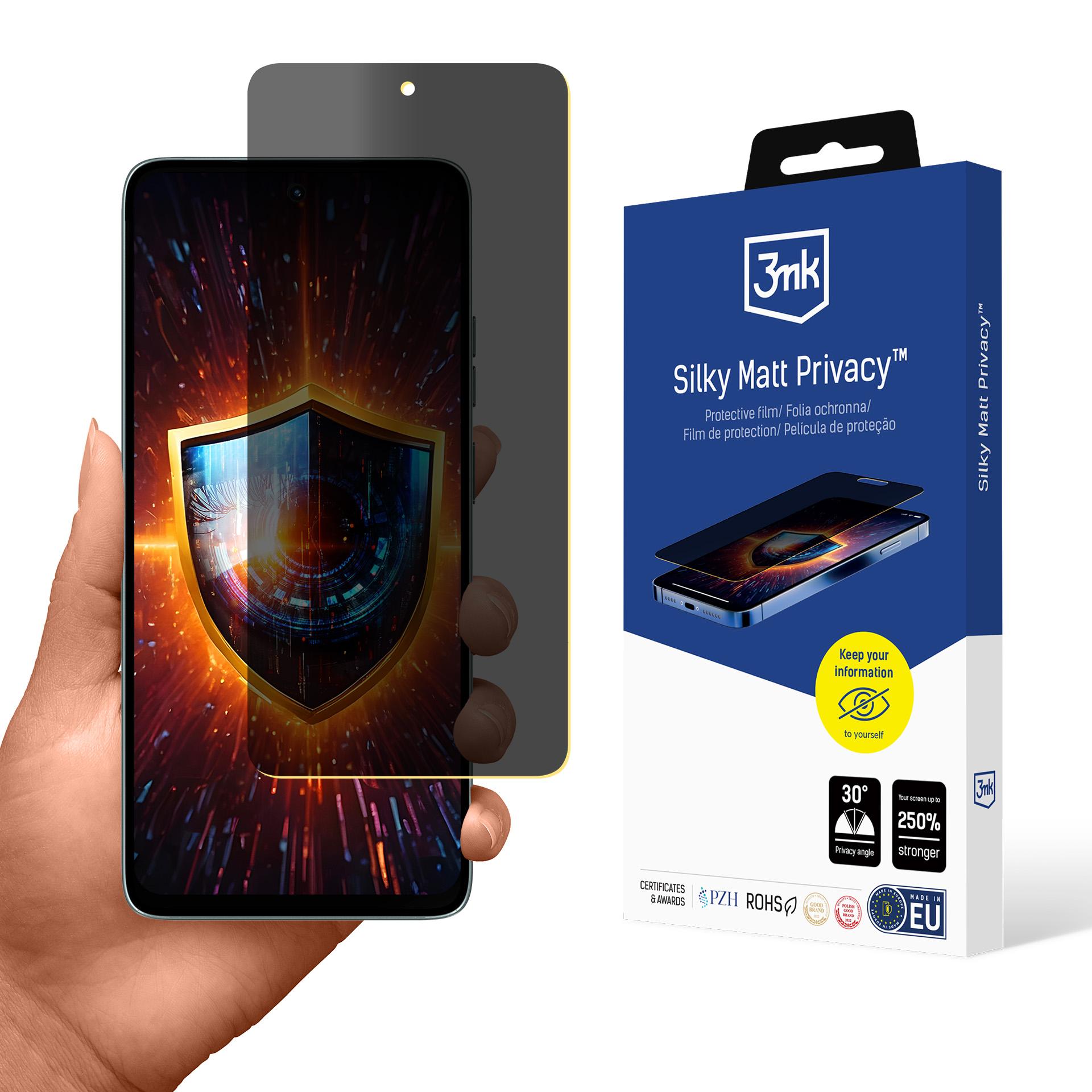 3mk Silky Matt Privacy™ ekrāna aizsargs Motorola Moto G56