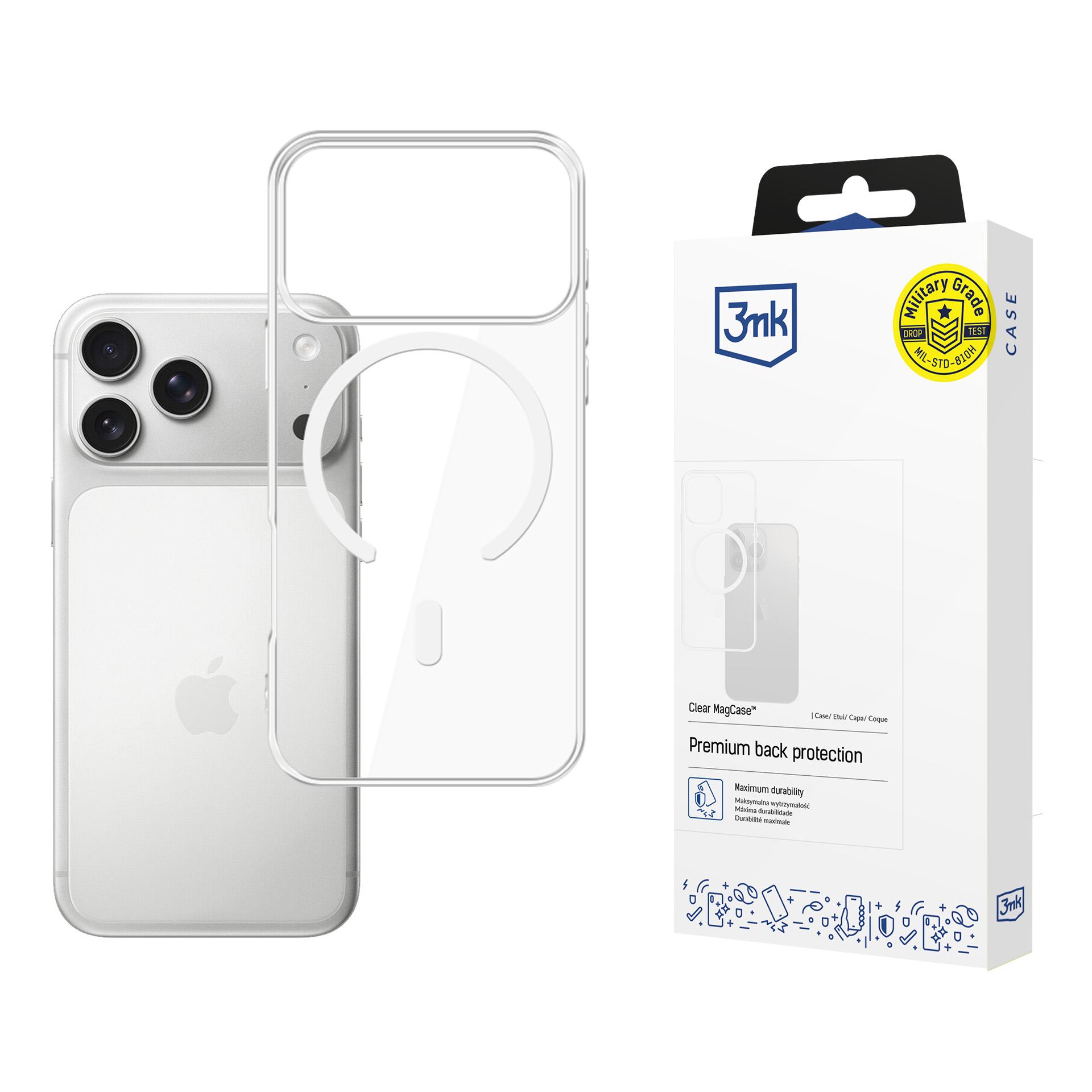 3mk Clear MagCase Apple iPhone 17 Pro Max - caurspīdīgs