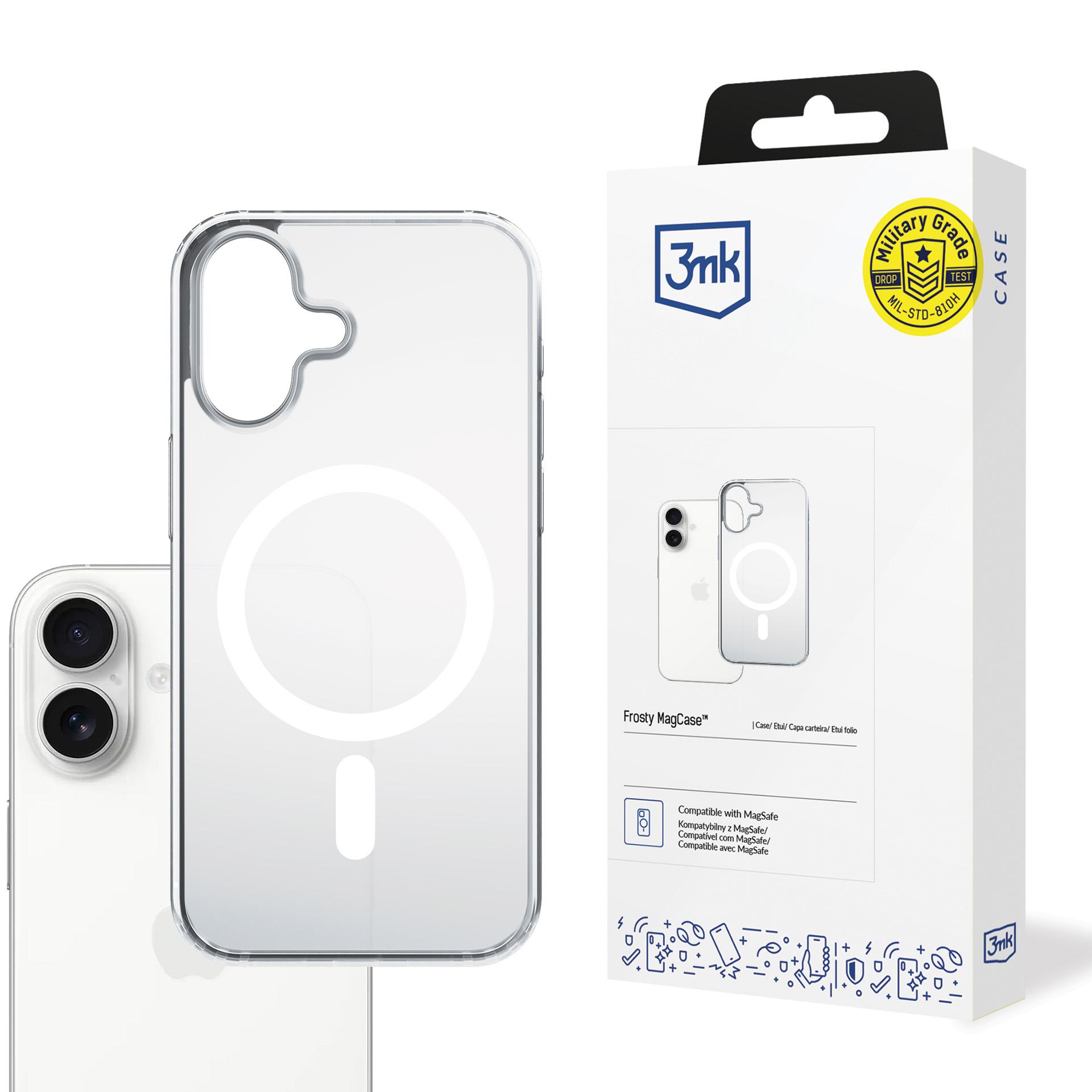 3mk Frosty MagCase для iPhone 17 - белый