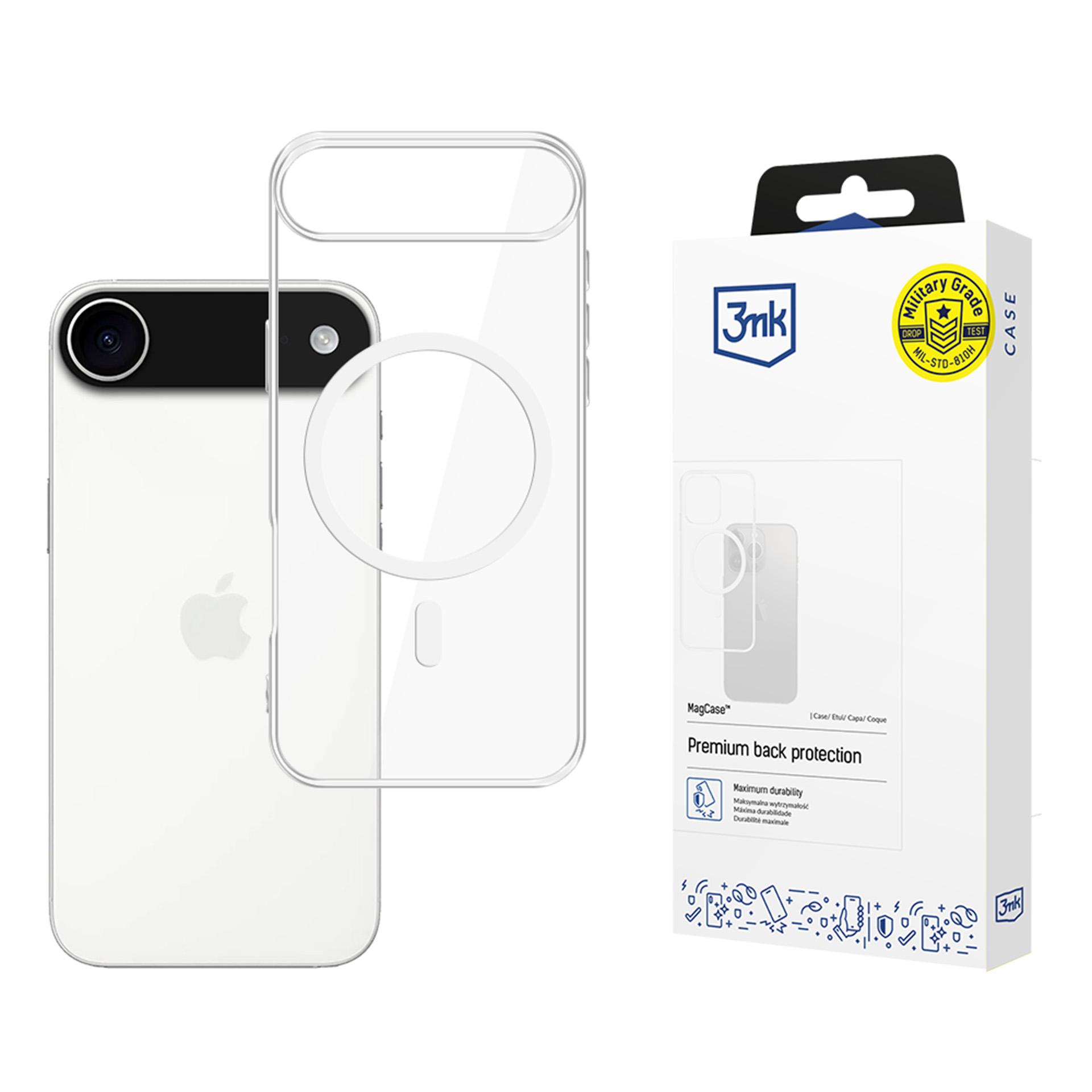 3mk MagCase viedtālruņa apvalks iPhone 17 Air - caurspīdīgs