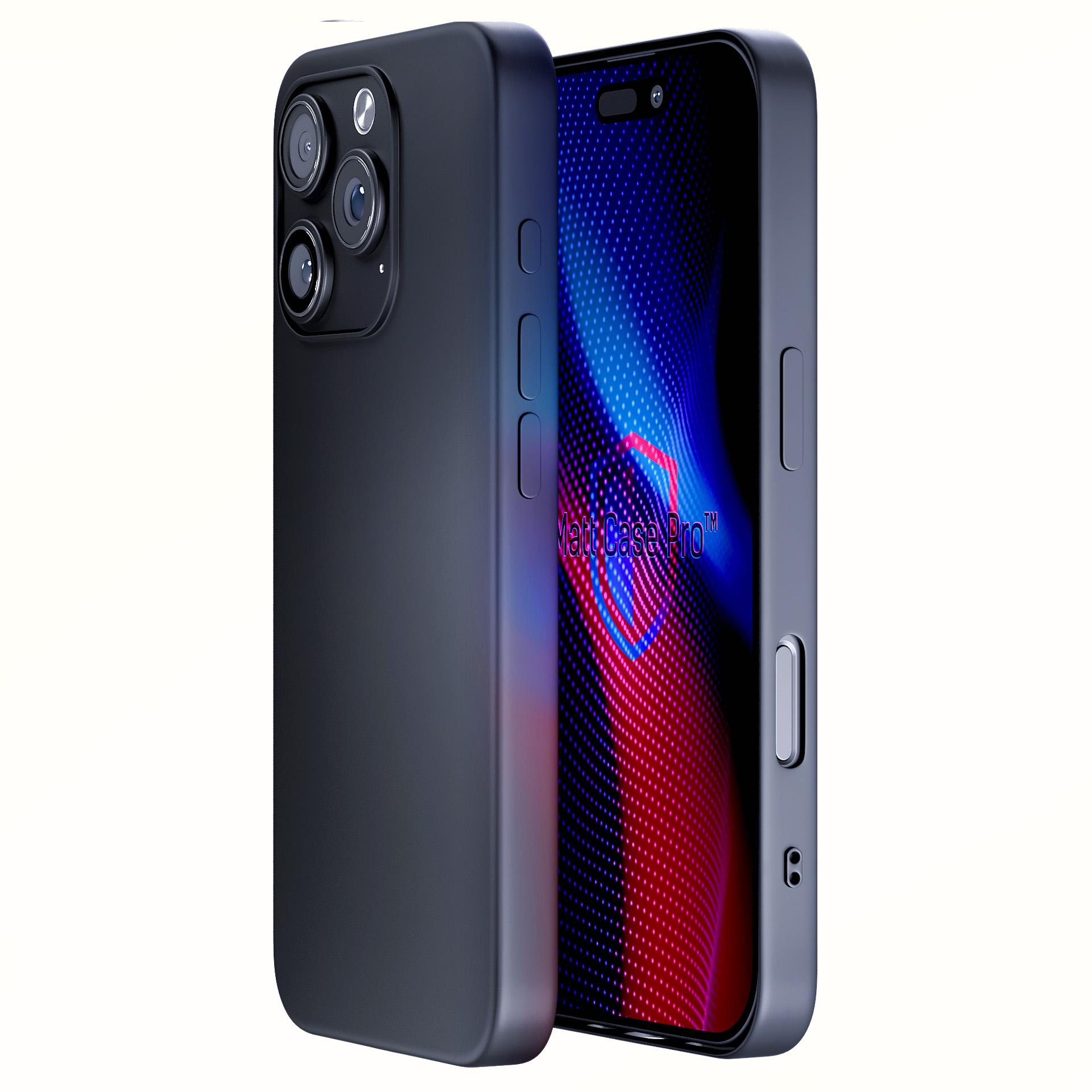 3mk Matt Case Pro for Apple iPhone 16 Pro - Matte Black