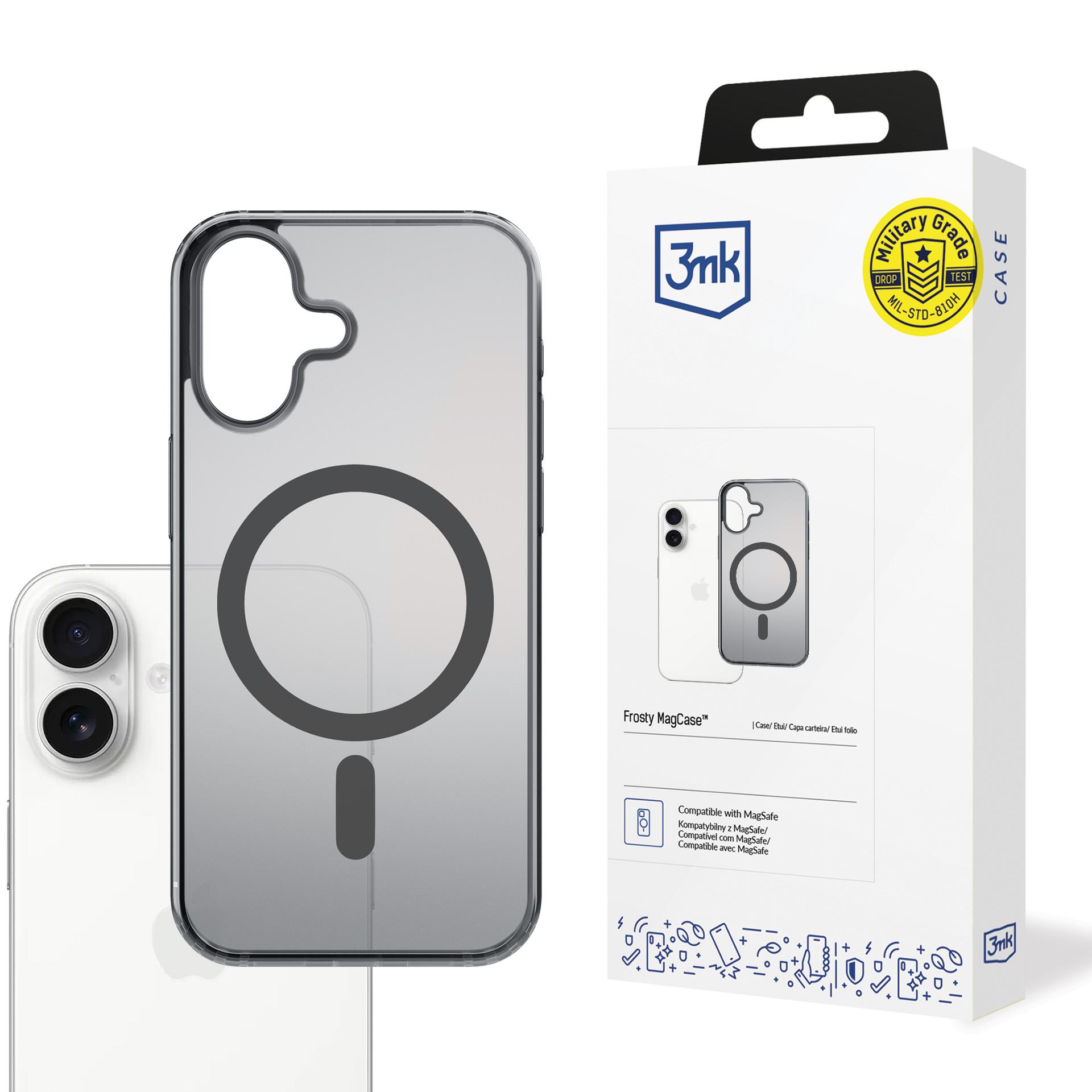3mk Frosty MagCase viedtālruņa apvalks iPhone 17 - melns