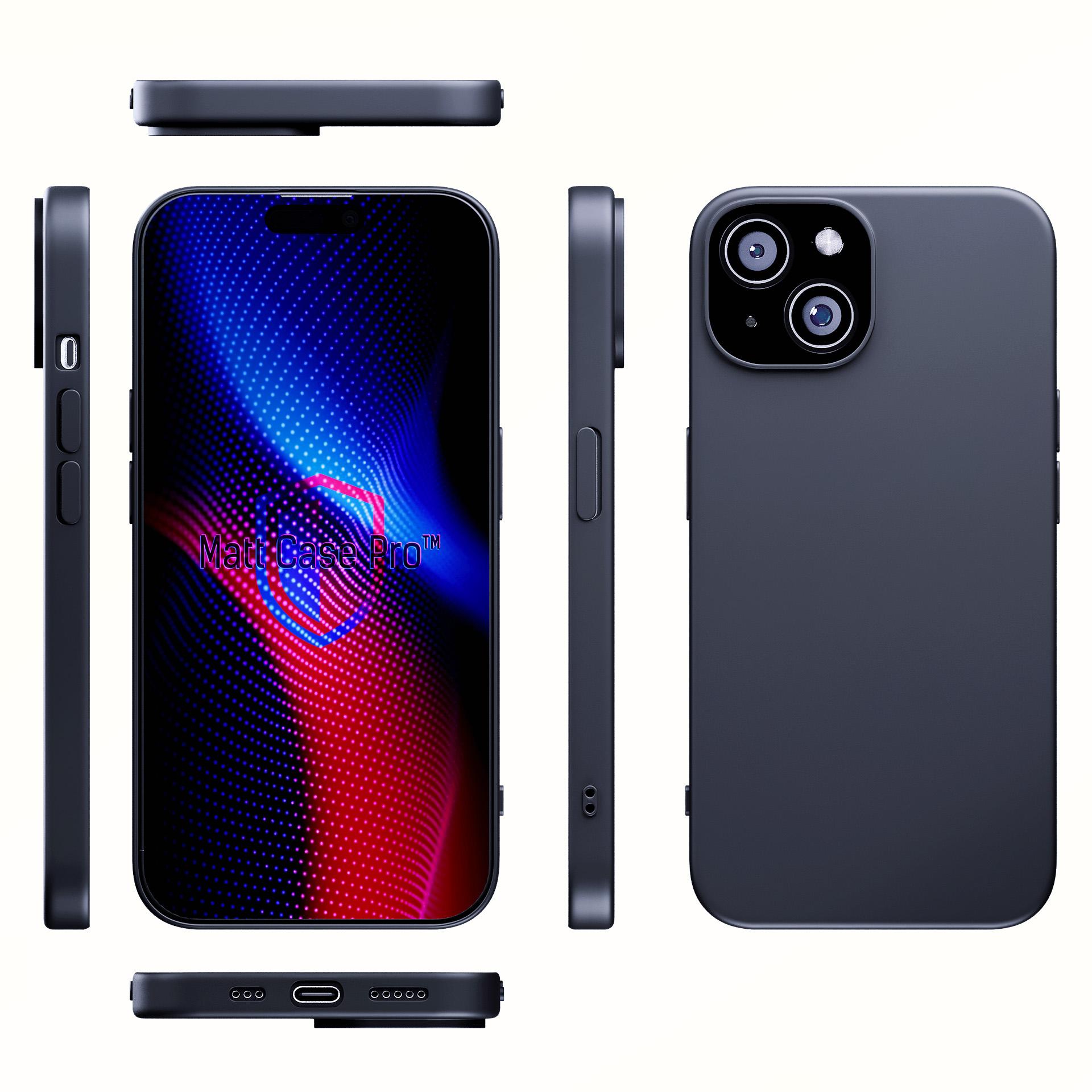 3mk Matēts apvalks Pro Apple iPhone 15 - matēts melns