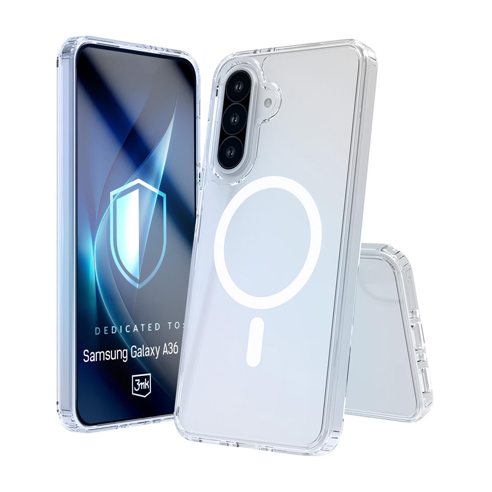 3mk Armor MagViedtālruņa apvalks Samsung Galaxy A36 - caurspīdīgs