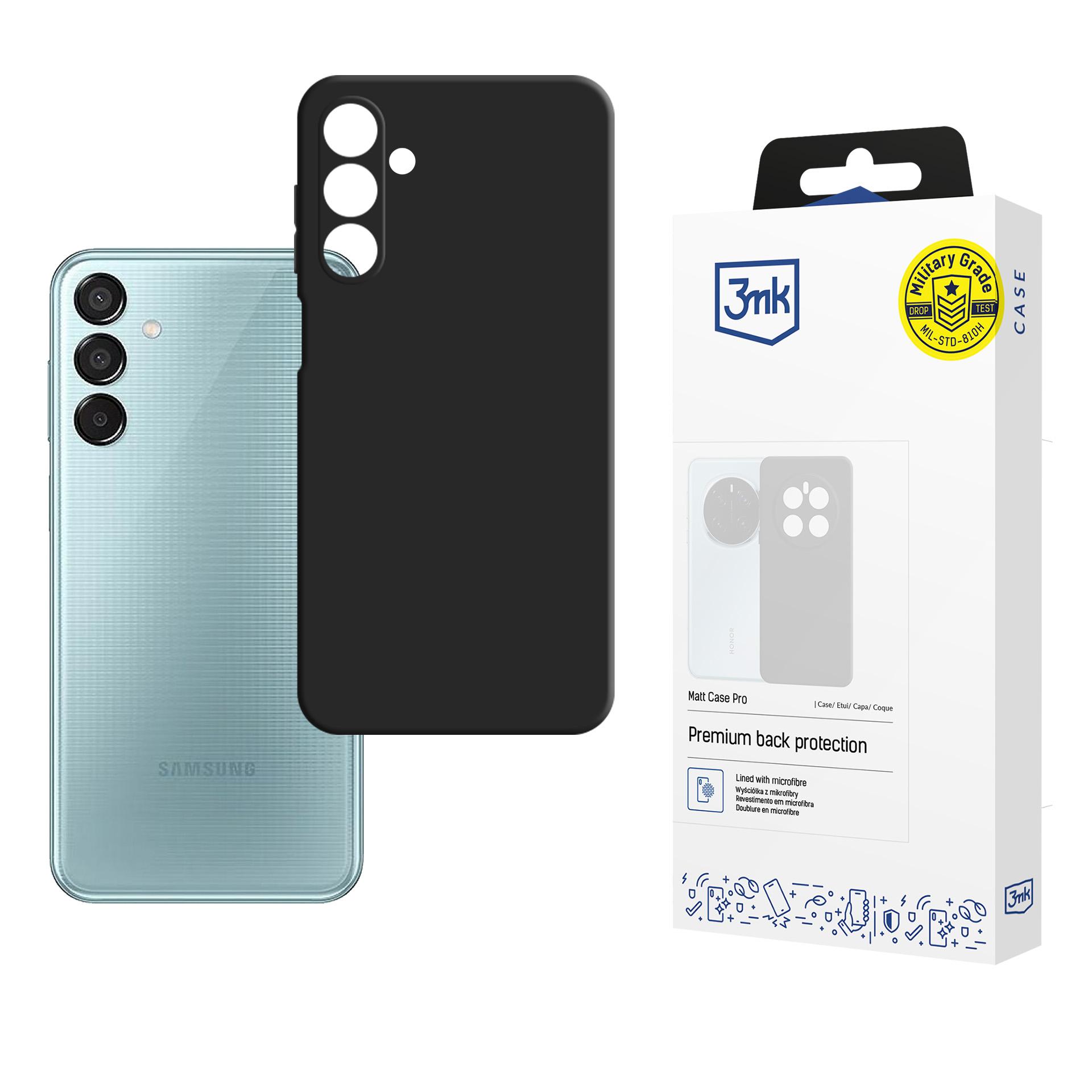 3mk Matt Case Pro for Samsung Galaxy M16 5G - Matte Black