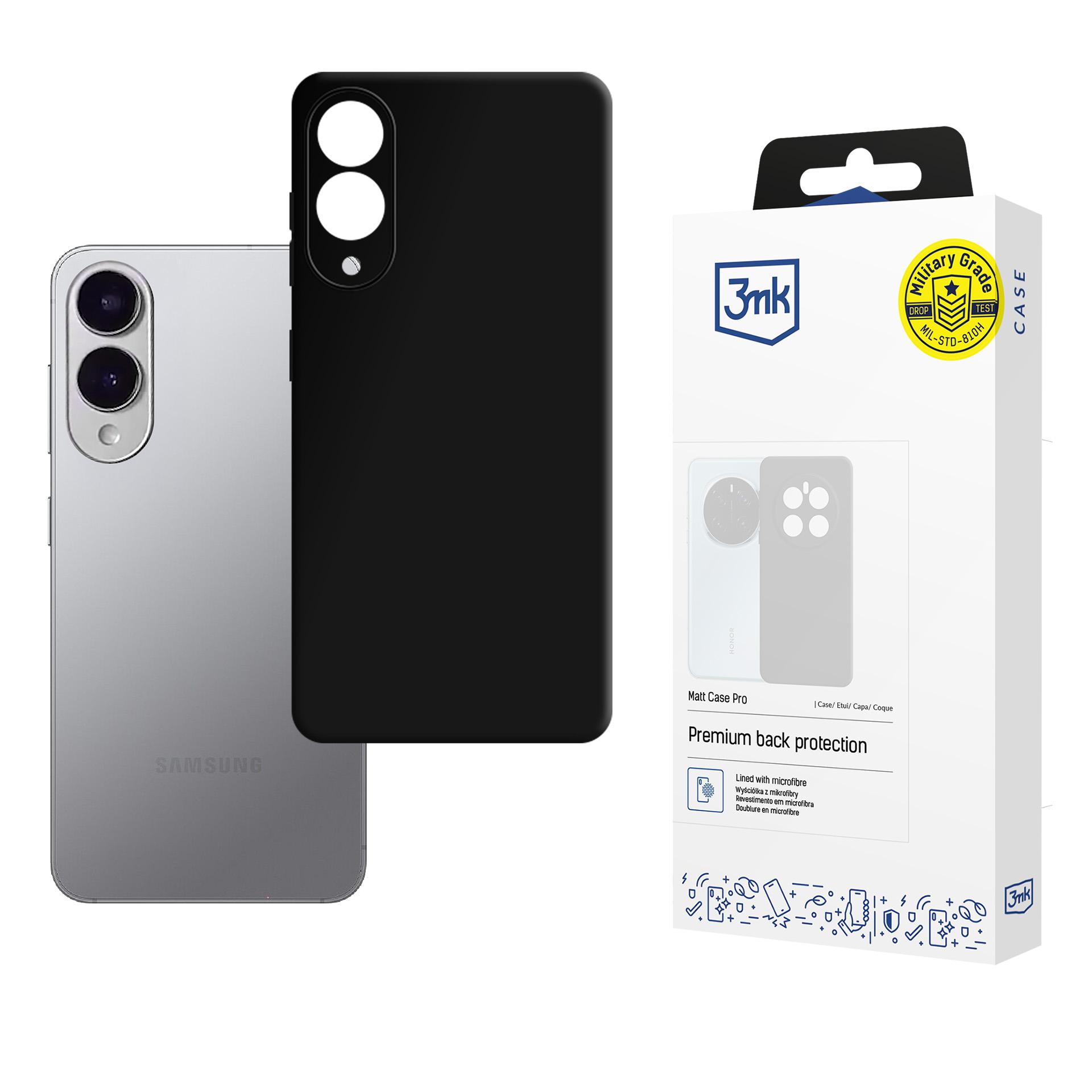3mk Matt Case Pro для Samsung Galaxy S25 Edge - матовый чёрный