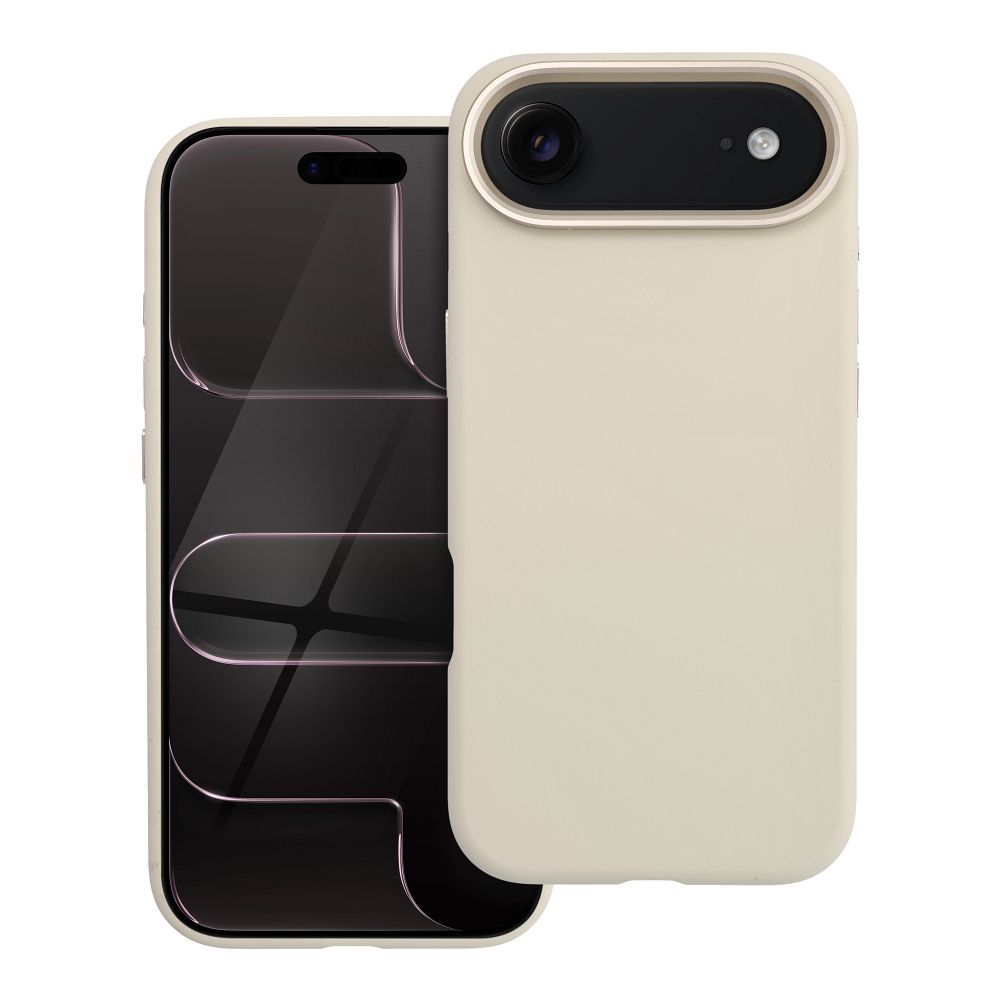 Maciņš priekš IPHONE 17 Air Forcell F-Protect Frame Premium saderīgs ar Magsafe antīki balts