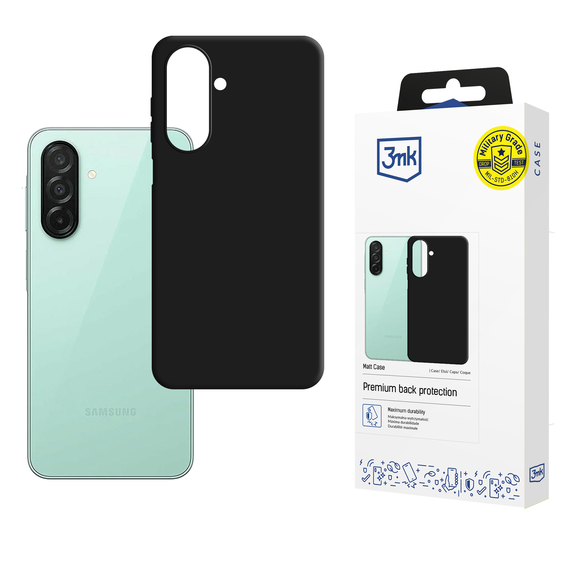 3mk Matt Case maciņš Samsung Galaxy A27 5G - matēts melns