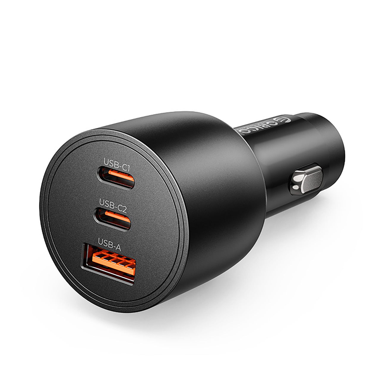 Orico PowerLink 165W USB-A + 2x USB-C auto lādētājs - melns