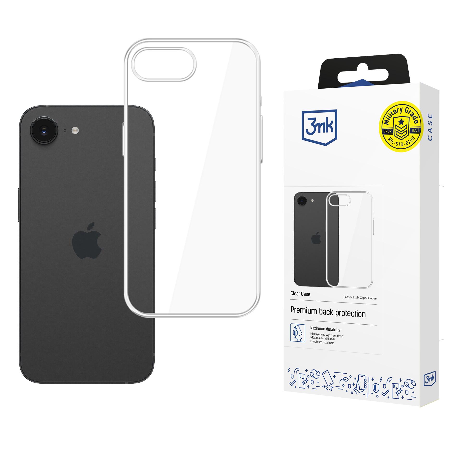 3mk Clear Case Apple iPhone 16E maciņš - caurspīdīgs