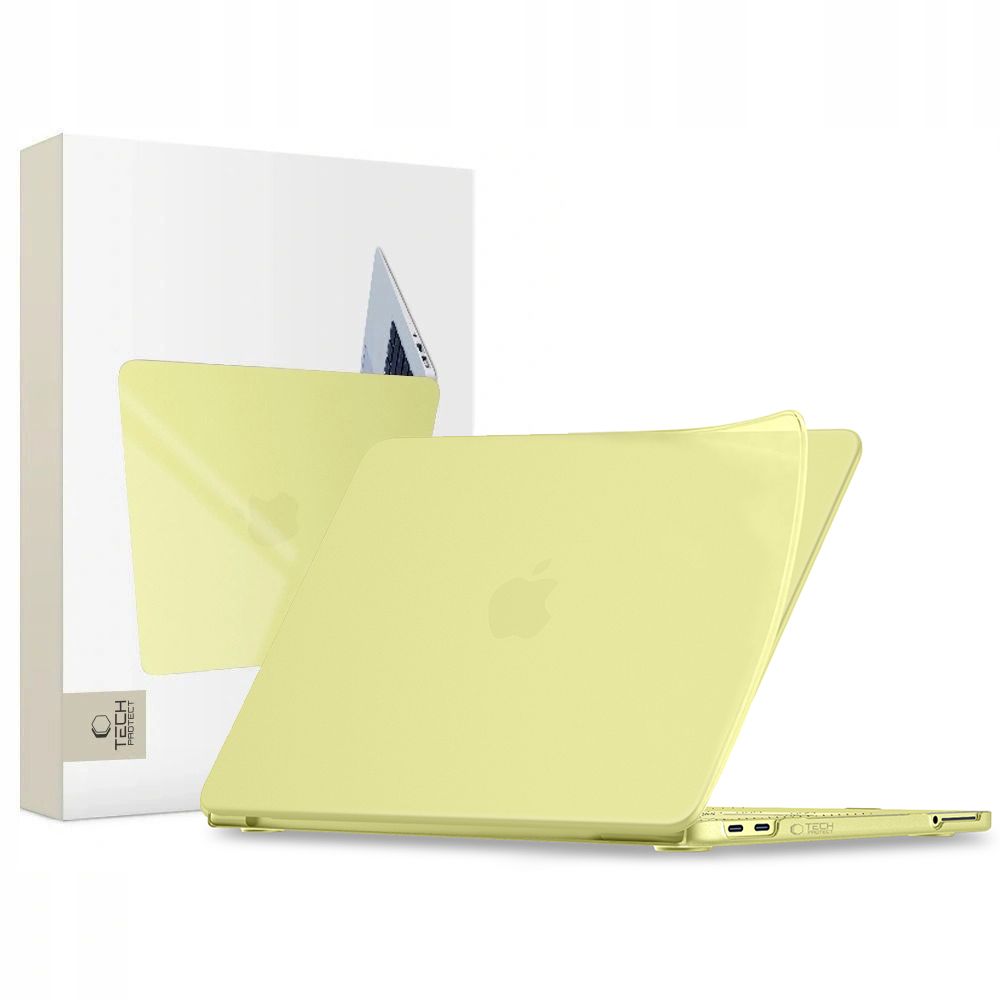 Tech-Protect Softshell case for MacBook Neo 13 2026 - matte yellow