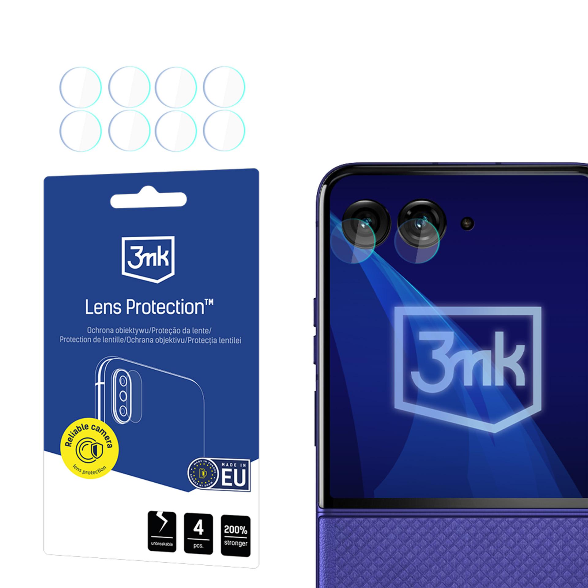 3mk Lens Protection™ hibrīda kameras objektīva stikls Motorola Razr 70