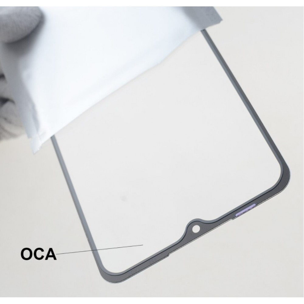 Стекло дисплея Samsung A40 2019 A405 с OCA чёрное