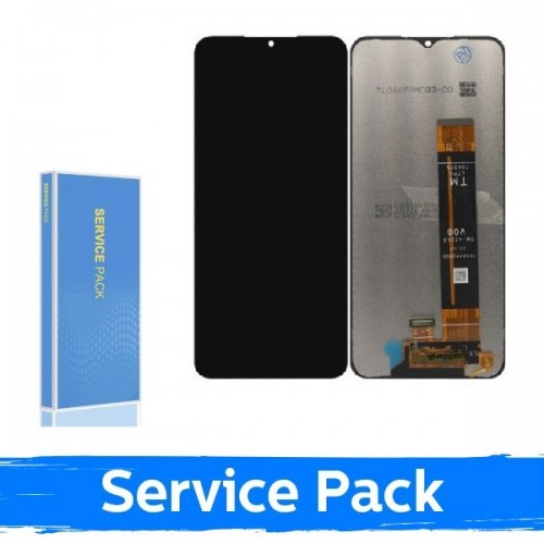 LCD displejs, kas ir saderīgs ar Samsung A236 A23 5G melnā krāsā (servisa komplekts / rezerves daļa) (NF versija)