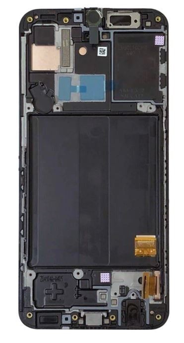 LCD ekrāns Samsung A405 A40 2019 ar skārienjūtīgo ekrānu un melnu rāmi, oriģināls (lietots, A klases)