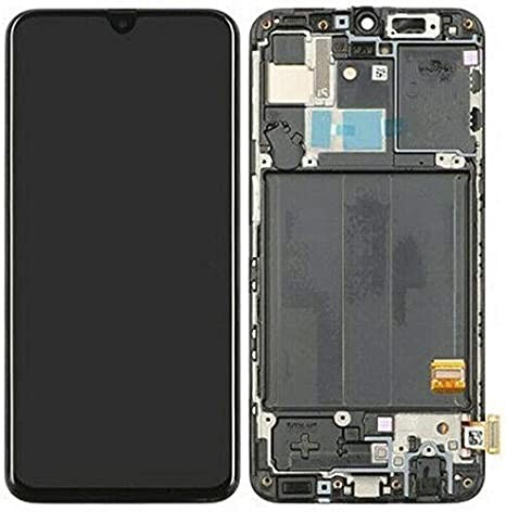 LCD ekrāns Samsung A405 A40 2019 ar skārienjūtīgo ekrānu un melnu rāmi, oriģināls (lietots, B kategorija)
