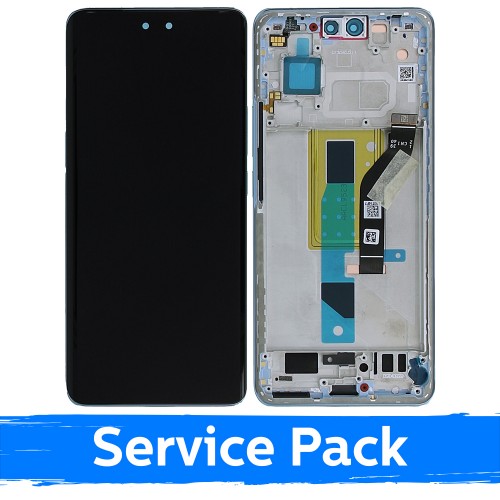 LCD displejs, kas saderīgs ar „Xiaomi 13 Lite“, ar rāmi / gaiši zils / (servisa komplekts)