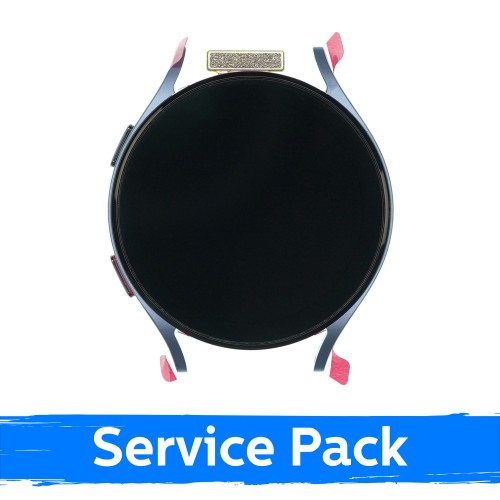 LCD Display Compatible Samsung R915 Watch 5 44mm with Frame / Silver / (Service Pack)