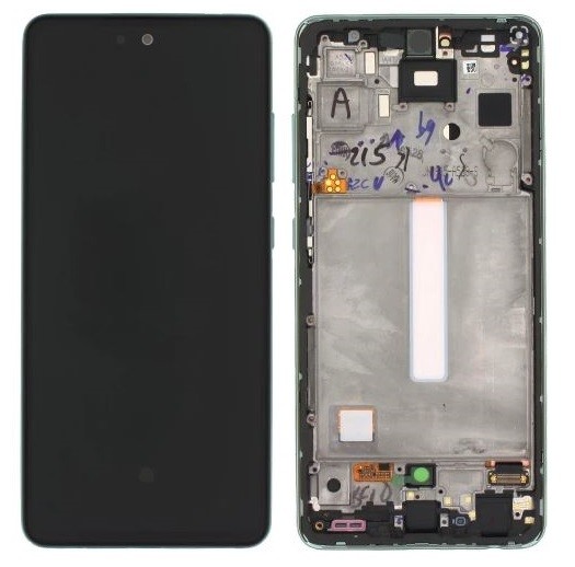 LCD ekrāns Samsung A528 A52S 2021 ar skārienjūtīgo ekrānu un rāmi, lieliskā stāvoklī, oriģināls (servisa komplekts)