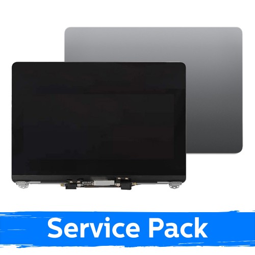 Saderīgs ar LCD displeju (pilnīgs korpuss) MacBook Air M2 13 (A2681) 2022 / pelēks / (servisa komplekts)