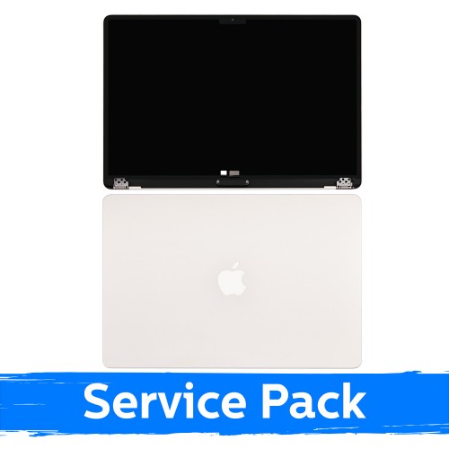 LCD displejs saderīgs (pilns korpuss) MacBook Air M2 15 (A2941) 2023 / Zeltains / (Service Pack)