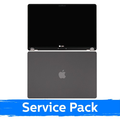 LCD displejs saderīgs (pilns korpuss) MacBook Air M2 15 (A2941) 2023 / Pelēks / (Service Pack)