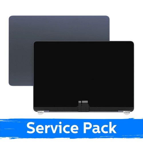 LCD displejs ar korpusu, saderīgs ar MacBook Air M3 13 (A3113) 2024 / Melns / (Service Pack)
