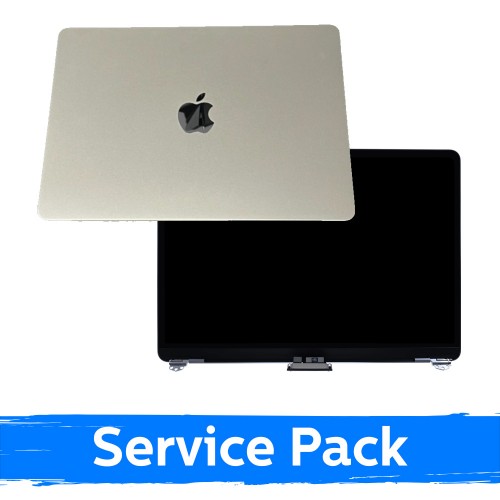 LCD displejs ar korpusu, saderīgs ar MacBook Air M3 13 (A3113) 2024 / Zeltains / (Service Pack)