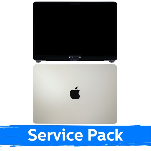 LCD displejs ar korpusu, saderīgs ar MacBook Air M4 13 (A3240) 2025 / Zeltains / (Service Pack)