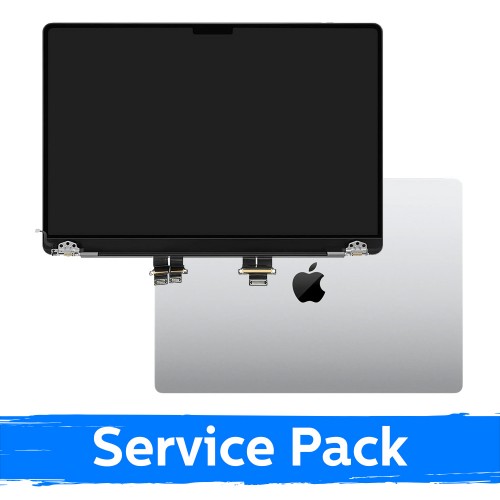 LCD displejs ar korpusu, saderīgs ar MacBook Pro M3 14 (A2918) 2023 / Sudrabs / (Service Pack)