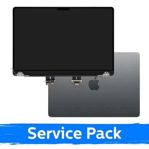 LCD displejs ar korpusu, saderīgs ar MacBook Pro M3 14 (A2918) 2023 / Space Gray / (Service Pack)