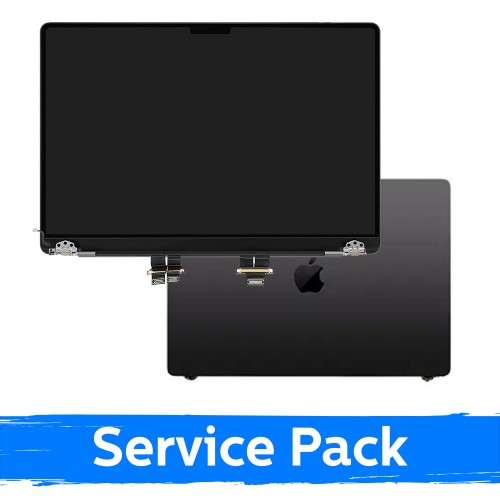 LCD displejs ar korpusu, saderīgs ar MacBook Pro M3 Pro 14 (A2992) 2023 / Melns / (Service Pack)