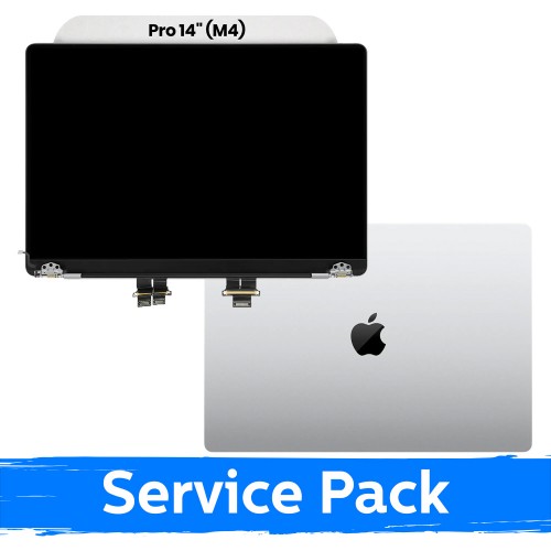 LCD displejs ar korpusu, saderīgs ar MacBook Pro M4 Pro 14 (A3401) 2025 / Sudrabs / (Service Pack)