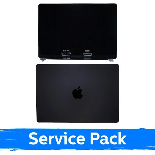 LCD displejs ar korpusu, saderīgs ar MacBook Pro M4 Pro 14 (A3401) 2025 / Space Black / (Service Pack)